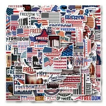 110Pcs 250th Anniversary Stickers Scrapbook Aesthetic Stickers Pack Freedom American Flag 250th Anniversary Merchandise Helmet Stickers Dirt Bike Stickers Vinly Waterproof Stickers For Water Bottle,Computer,Laptop,Phone,Luggage,Notebook,Fridge - C - View 2