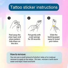 Tatuajes temporales personalizados - Multicolor - Ver 4
