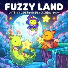 Fuzzy Land: Buku Mewarnai Fantasi Nyaman untuk Dewasa - Dunia Fantasi yang Menggemaskan dan Nyaman dengan Karakter Ajaib, Adegan Seperti Mimpi, Ilustrasi yang Menenangkan, dan... Mewarnai (Buku Mewarnai yang Lucu & Nyaman) - Dunia yang Kabur - View 20