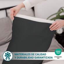 Ecommerc3 Pillowcase Pack Of 2, Cotton, 45x100 Cm, Flap Closure, Wide Variety Of Colors - 黑色 - 查看 4