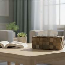 这款纸巾盒采用聚丙烯纤维制成，适用于卧室、客厅、餐桌、办公室、酒店等各种场合，防水材质。 - 卡其色 - 查看 6