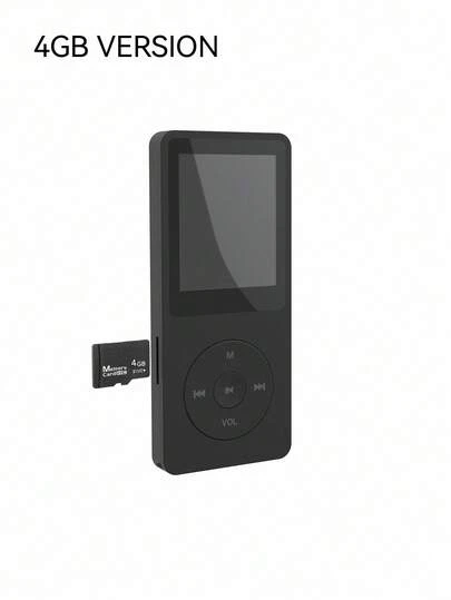 1pc Portable MP3/MP4 Music Player With 1.8" Screen And 4GB Storage Card