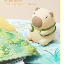 Kawaii Capybara LED Night Light , Night Light Cute Animals, Silicone Nursing Light, Dimmable Touch Type-C Lamp,LED Squishy Bedside Lamp, Funny Gifts , Night Light, Dimmable Silicone Touch Bedside Lamp, With Timer, USB RechargeableNight Light - Multicolor - View 8