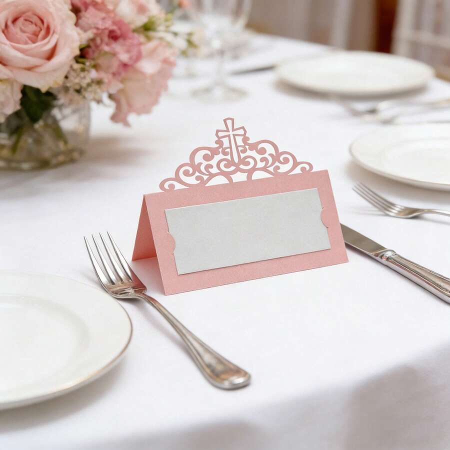 Bộ 20 thẻ ghi tên khách mời dự lễ rửa tội, phù hợp cho đám cưới, tiệc sinh nhật, tiệc tối trang trọng - Thẻ bàn có số bàn, thẻ giấy ghi tên chỗ ngồi cho các sự kiện ngoài trời và các dịp đặc biệt. - nhiều màu - Xem 1