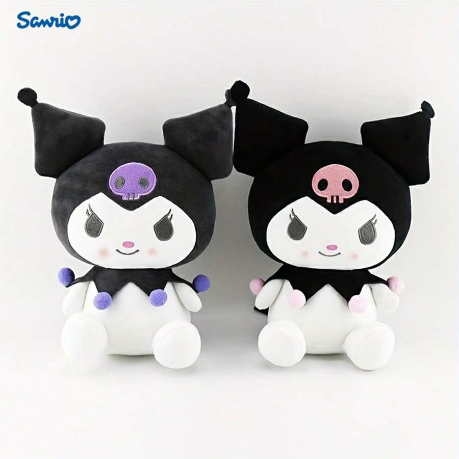 SANRIO 三丽鸥酷洛米卡通动漫毛绒玩偶,可爱小恶魔玩偶,卧室装饰,桌面摆件,汽车配件,适合所有年龄段,材质柔软舒适,生日和圣诞节的理想礼物 - 彩色 - 查看 1