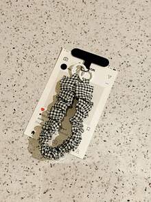 Cute Gingham Check Pattern 1pc Sweet Girl INS Style Phone Lanyard Elastic Phone Anti-Lost Strap Cute Wrist Strap For Phone Key Chain Pendant Spring Gift Birthday Party - Multicolor - View 4