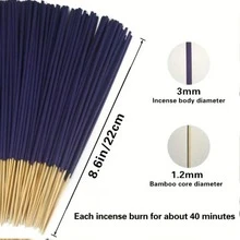 29/115/200支薰衣草香薰棒 - 竹制香薰棒，适用于芳香疗法、瑜伽、冥想、家居和办公室香氛，完美的节日礼品套装 - 薰衣草 - 查看 4