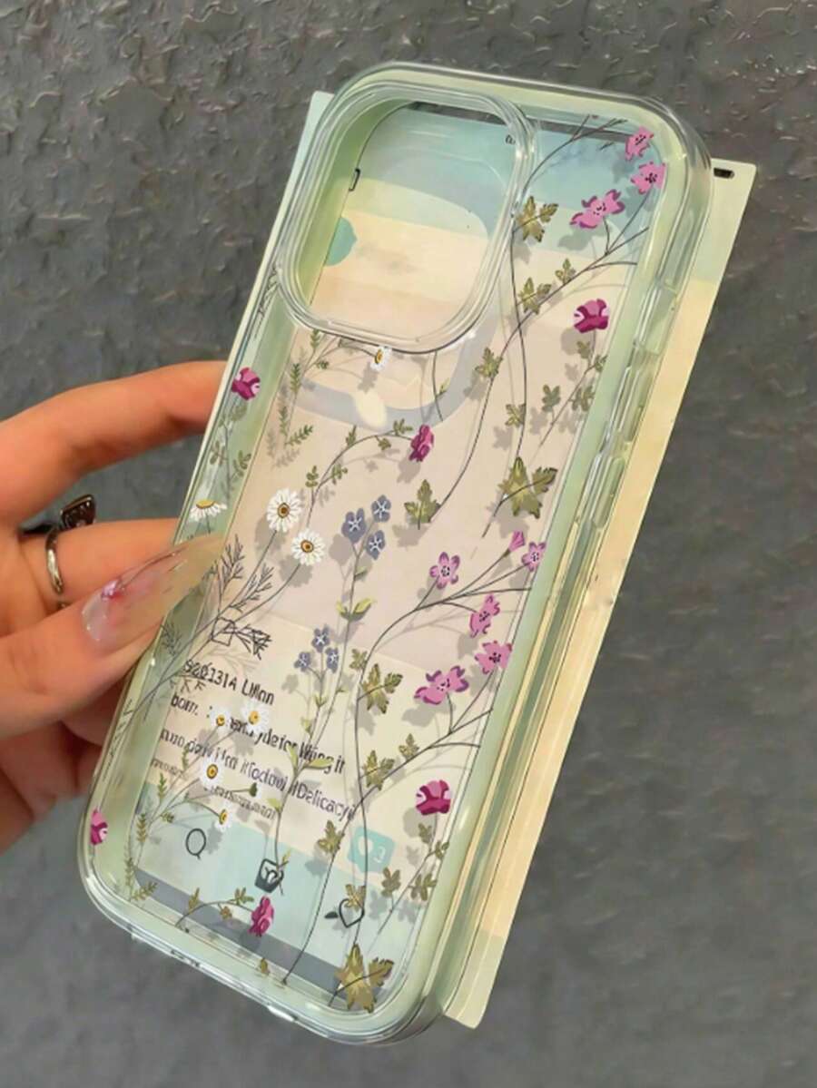 清新雏菊！透明TPU材质花卉手机壳，浅绿色渐变边框，营造雏菊花园氛围，兼容 11/12/13/14/15/16/16 Pro Max/12 Pro/13 Pro/14 Pro/15 Pro/16 Pro/14 Plus/15 Plus/16 Plus/12 Pro Max/13 Pro Max/14 Pro Max/15 Pro Max/16 Pro Max，以及最新的17/17 Pro/17 Pro Max/Air。 - 綠色 - 查看 1