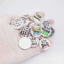 16pcs 25mm Glass Cabochons, Dome-Shaped Time Gems, Adhesive-Free, DIY Keychain Pendant Craft Supplies, Father's Day Handmade Jewelry Findings - Multicolor - View 5