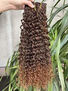 26 Inch Curly Hair Extensions - 16 Clips Natural Thick Synthetic Fiber Wavy Hair Pieces, Clips, Instantly Add Volume & Length, Heat Resistant Fiber, Multiple Colors Available - Multicolor - View 10