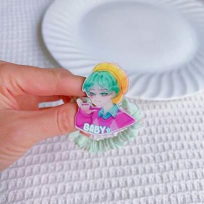 K-POP Inspired Hair Ties, With Vibrant Color Matching And Exquisite Printing Details That Capture The Dynamic And Fashionable Essence Of K-Pop Culture, A Must-Have Accessory For Every K-Pop Fan Who Wants To Integrate Their Favorite Hobby Into Daily Styling, Suitable For Casual Outfits, Date Nights, Fan Events And Concerts, Easy To Match With Different Clothing Styles, From Casual Tees To Dresses, Adding A Pop Of K-Pop Style To Any Look, Random Delivery