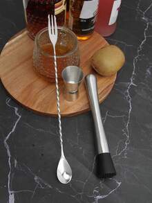 Stainless Steel Bartender Tools Set - Cocktail Muddler, Mixing Spoon, Bottle Opener, Ice Crusher, Cocktail Shaker, Stirrer, Bar Tools Kit For Mojito, Juice, Bartender - View 15