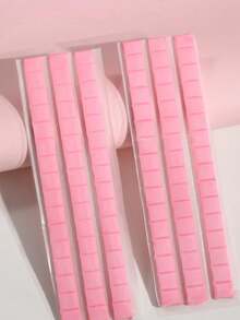 1pc Reusable Pink Nail Art Clay, Stick-On Fake Nails, Detachable, DIY Nail Tool For Nail Display And Practice - Multicolor - View 3