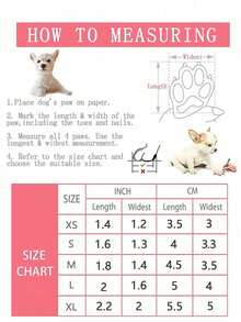 1set Pink Cute Breathable Pet Shoes With Zipper, Suitable For Small Dogs - Pink - View 3