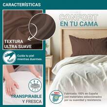 Ecommerc3 Pillowcase Pack Of 2, Cotton, 45x100 Cm, Flap Closure, Wide Variety Of Colors - 棕色的 - 查看 5
