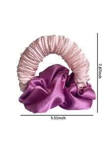 1个新款无痕甜甜圈发髻器，无需加热的卷发棒，便携式睡眠卷发器，大号发圈 - 彩色 - 查看 4