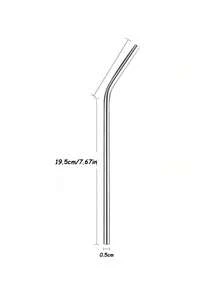 1/2/6pcs Reusable Stainless Steel Straws With Cleaning Brush, Suitable For 30/40oz Cups - View 12