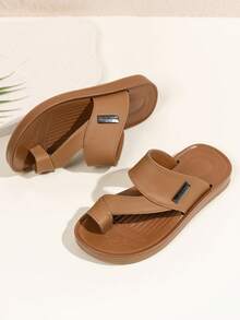 Chanclas de moda para niños / Chanclas ligeras y de suela blanda de moda para niños - Marrón - Ver 2