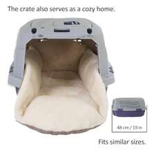 Helen's Pet Bed Multi-Fit Dog Crate Cushion Extra Small Label: S JP Size - Washable Reversible Crate Bed Pad Soft Cushion For Wire Plastic Hard-Sided Crates Carriers Strollers - Single-sided Faux Fur - View 3