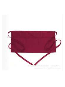 黑色腰围围裙一件装，适合服务员/侍应生使用，带3个口袋，也适合居家、日常生活、家务清洁等场合，可用作防护服。 - 彩色 - 查看 9