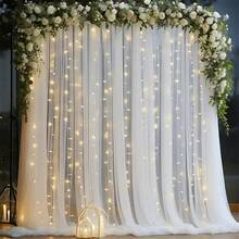 [Luces de hadas] 300 luces de hadas con 8 modos de iluminación, control remoto, 3x3m para interiores y exteriores, luces de cadena para Navidad, bodas, fiestas, dormitorio, pared, ventana - Multicolor - Ver 9