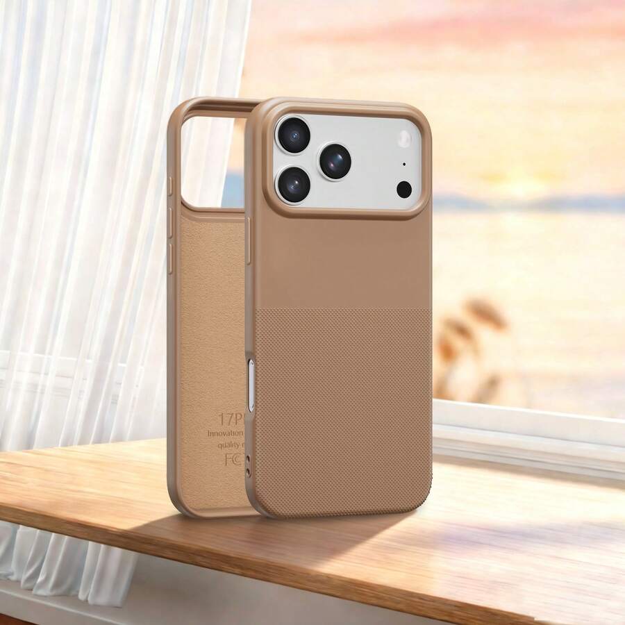 極簡棕色軟手機殼，適用於 iPhone 18 Pro Max/18 Pro/18/17 Pro Max/17 Pro/17/16 Pro Max/16 Pro/16/16 Plus/15/15 Pro Max/15 Pro/15 Plus/13/14 Pro Max/13 Pro/13 Pro Max/14 Pro/14 Pro Max/14 Plus，創意中性款