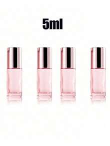 Chai lăn thủy tinh màu vàng hồng 5ml-10ml, chai đựng tinh dầu, chai lăn nước hoa, serum mắt, dầu dưỡng môi, kích thước du lịch, chai lăn thủy tinh - Kích thước du lịch - Chai nước hoa có thể nạp lại với bi lăn bằng thép không gỉ, nắp và phễu, thích hợp cho liệu pháp hương thơm, nước hoa và dầu dưỡng thể. - Hồng - Xem 16