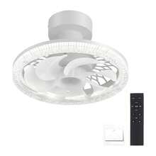 Ventilador de enchufe de luz con mando a distancia de 12 pulgadas, con rosca para espacios pequeños, sin ventilación, necesita ventilación y flujo de aire para secar, infinitamente ajustable - Blanco - Ver 2
