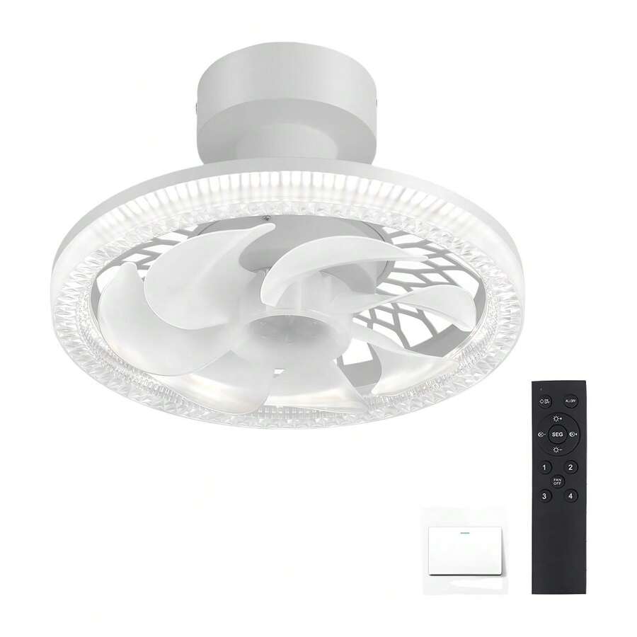 Ventilador de enchufe de luz con mando a distancia de 12 pulgadas, con rosca para espacios pequeños, sin ventilación, necesita ventilación y flujo de aire para secar, infinitamente ajustable