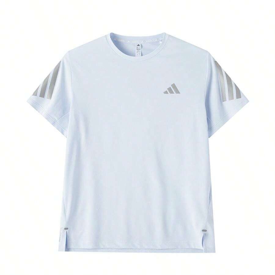 Adidas Camiseta para mujer ADI365/// T W Cómoda y casual de manga corta para ir al trabajo KA6163 - Azul cristal - Ver 1