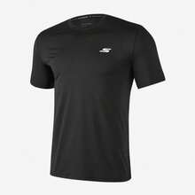 Skechers Nueva camiseta deportiva de manga corta de verano para hombre, ligera y transpirable. - Negro - Ver 1
