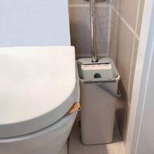 Escoba y cubo compacto limpiador automático limpio y seco con doble compartimento, lavado y escurrimiento – Cabeza giratoria y plana - Auzl - Ver 10