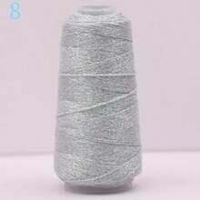 50g Gold & Silver Metallic Hollow Yarn, Handmade Knitting Yarn For DIY - Multicolor - View 9