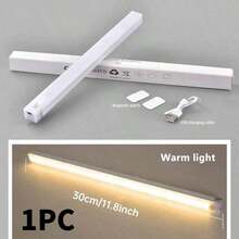 6PCS 20cm/30cm/50cm LED Human Body Sensing Dimming Cabinet Lights, Kitchen Lights, Wall Lights, Night Light, Rechargeable Wall Light, USB Charging, 3-Speed Adjustable Mode, Wireless Night Lights Suitable For Bedrooms, Stairs, Kitchens, Smart Offices, Bedside Reading Lights, Cabinet Lighting, Kitchen Lighting Fixtures - Cabinet Lights - View 17