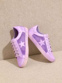 MI.IM SANDY - Vintage Blush Star Sneaker - Màu tím hoa cà - Xem 1