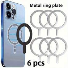 【未来风尚】无线充电Q型铝合金贴纸 - 兼容所有智能手机，耐用不锈钢材质，时尚设计，紫色光晕点缀 - 彩色 - 查看 3