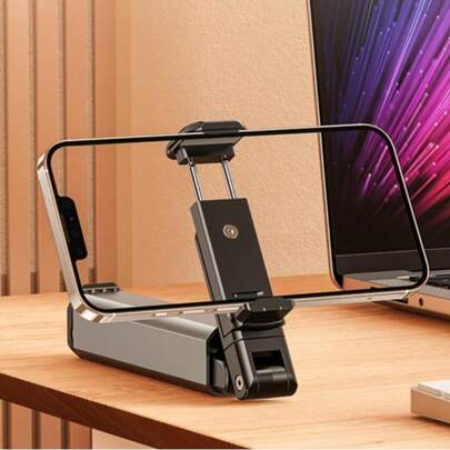 便携式飞机手机支架，旅行必备手机支架，360°可调节免提手机支架，适用于飞机和桌面