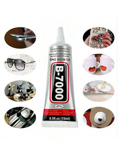 Adhesivo multiusos semi-fluido y resistente al agua B7000, apto para manualidades de joyería, metal, y adecuado para regalos de Halloween, Acción de Gracias, Navidad y actividades escolares de verano