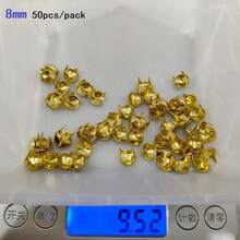 50/100pcs/Pack 3-10mm 4 Claw Cone Spike Rivets Studs Spots Nailhead Punk Rock DIY Leather Craft For Clothing Bag Shoes Parts Decoration - A - View 51