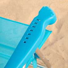 Aktive 兩把藍色折疊沙灘椅套裝，尺寸為 47x49x82 厘米，8 檔可調節，採用特斯林面料和鋁合金材質，承重 110 公斤，配有提手，可折疊。 ✅ 西班牙大陸地區 24/48 小時內送達。 - 2包藍色 - 查看 6