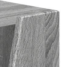 Side Shelf Grey 33 X 32 X 70.5 Cm Engineered Wood - Grey - View 8