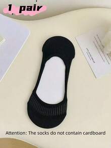 1/4/6 Pairs Women's Invisible Socks, Breathable Mesh Thin Boat Socks, Summer Invisible Non-Slip Lining Socks Suitable For Flat Shoes - Multicolor - View 12