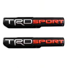 TRD SPORT Car Side Fender Emblem, Premium PE Plastic Badge Sticker, Anti-Rust & Weatherproof, Auto Body Decoration For Pickup Trucks & SUVs - A - Xem 1