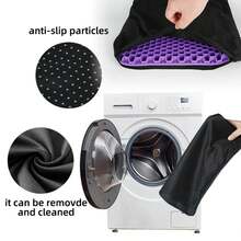 Gel Seat Cushion Summer Breathable Honeycomb Design For Pressure Relief Back Tailbone Pain - Home Office Wheelchair Chair Cars - purple - 查看 5