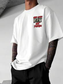 T-shirt tryckt med sloganen 2026 "MAKE MONEY NOT FRIENDS" - stil1 - Visa 2