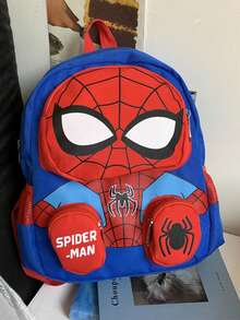 Themed Functional Mini Backpack | Fashionable And Practical Daily Essential Crossbody Bag | Unique Superhero Character Design Shoulder Bag | Attractive Daily Backpack Suitable For Fans And Collectors | Multifunctional Fashion Accessory - Multicolor - View 3
