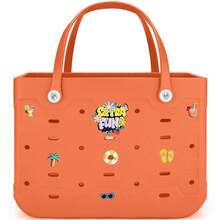 1pc Extra-Large Women's Beach Bag, Available In Multiple Colors, Large-Capacity EVA Stylish Shopping Bag, Shoulder Bag, Handbag, Open Design Multi-Functional Tote Bag - Suitable For Beach, Shopping, Pool, Sports, And Vacation. - 彩色 - 查看 40