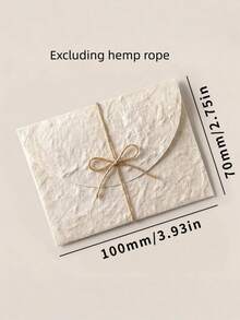 5/10pcs Handmade Small White Textured Envelopes, Suitable For Wedding Invitations, Greeting Cards, Crafts, Holiday Notes And Thank You Cards - Textured Envelopes - View 3