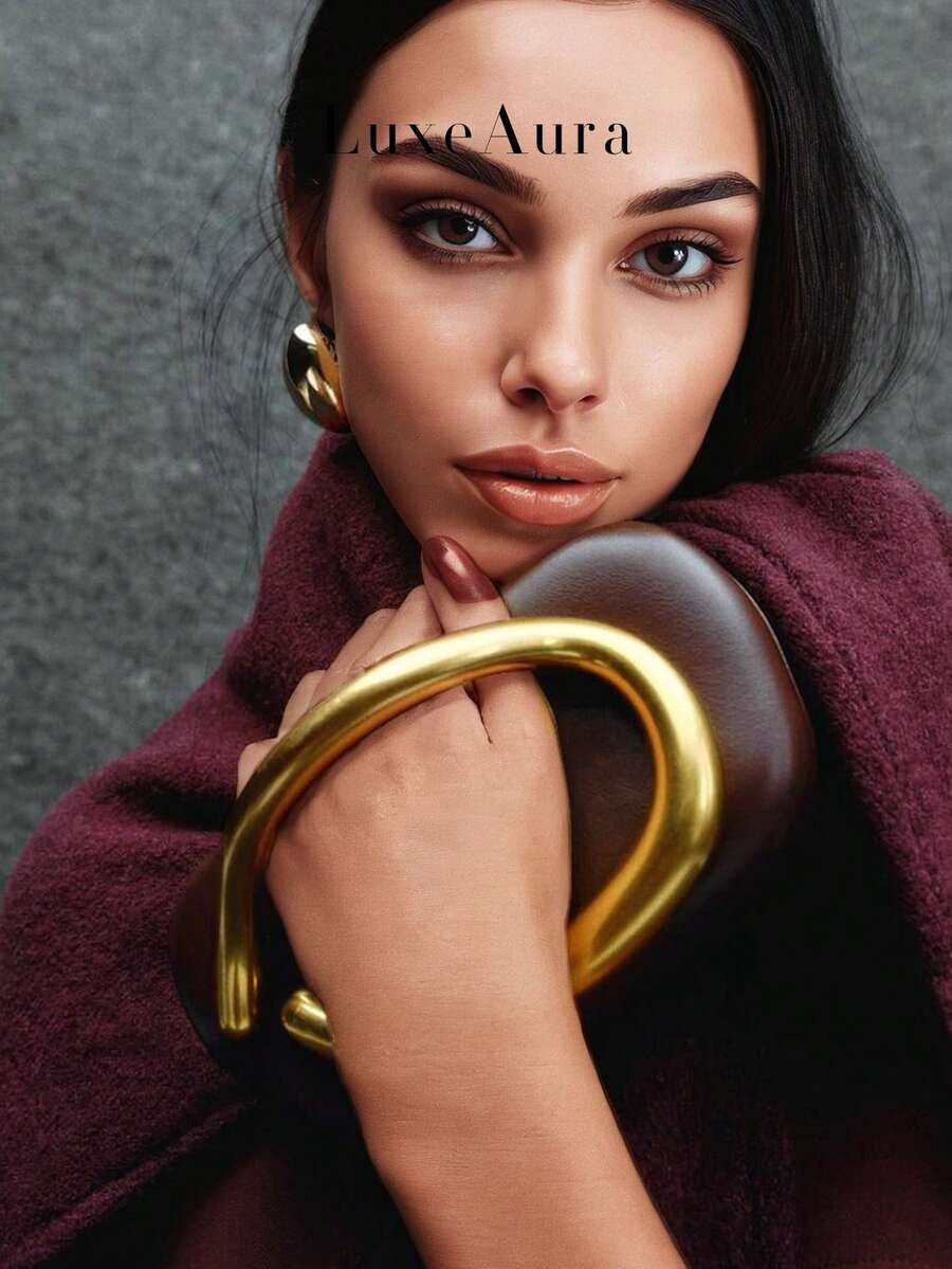 Nova bolsa de mão exclusiva para festa/casamento para mulheres, bolsa de mão branca para vestido de noite com alça de ombro em corrente de cobra, bolsa tiracolo de couro rígido vintage, itens essenciais para casamento, combina perfeitamente com vestido de formatura, vestidos de baile - Borgonha - Ver 1