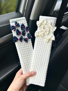 1pc Butterfly Seat Belt Shoulder Pad, Soft & Comfortable Car Safety Belt Cover - Shoulder Pads - View 4